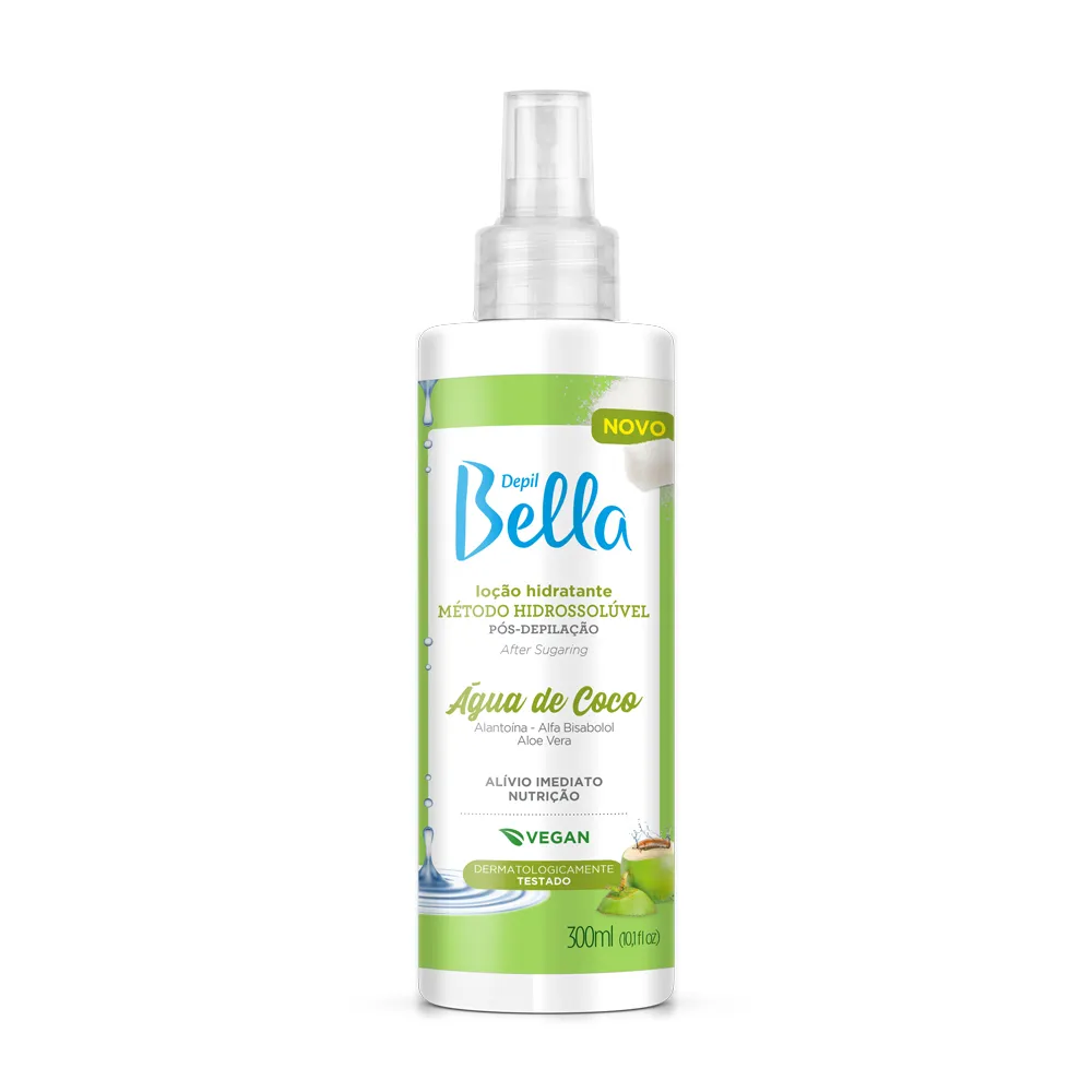 LOCAO HIDRATANTE POS DEPILAÇÃO HIDROSSOLUVEL 300ML -DEPIL BELLA