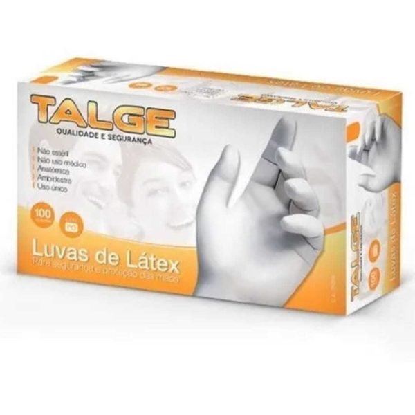 LUVA DE LATEX COM PO 100UND- TALGE
