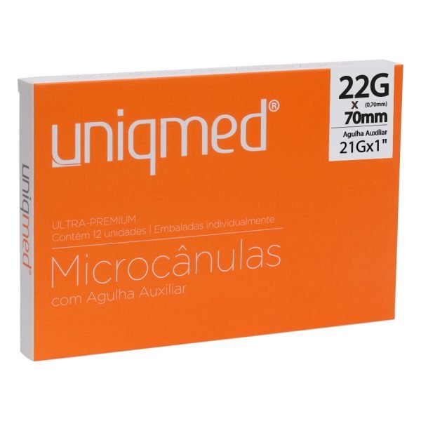 MICROCANULA  COM AGULHA AUXILIAR(21G)- UNIQMED - Imagem 3