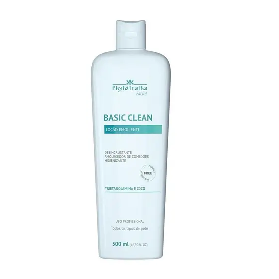 BASIC CLEAN - LOCAO EMOLIENTE 500ML COM TRIETANOLAMINA E COCO-PHYTOTRATHA