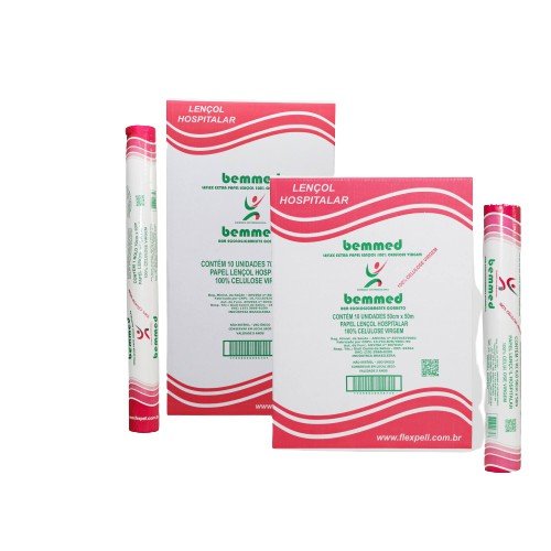 39474bd8c6447ac57f3f580cbafcfc45.jpg LENÇOL PAPEL ROLO 100% CELULOSE- BEM MED