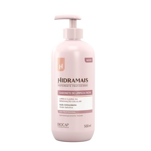 3ea46446b3982f622a366ce3f6a34428.jpg SABONETE DE LIMPEZA FACIAL 500ML- HIDRAMAIS