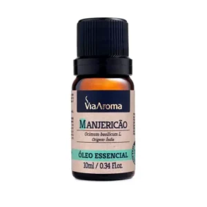 OLEO ESSENCIAL 10ML MANJERICAO-VIA AROMA