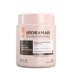 CREME DE MASSAGEM PIMENTA NEGRA 1KG- HIDRAMAIS