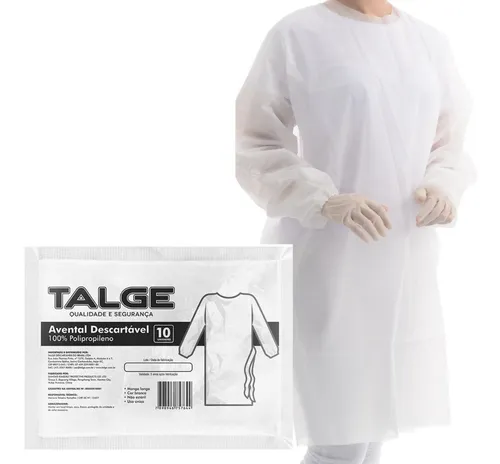 D_NQ_NP_710674-MLB48687486919_122021-O.webp AVENTAL DESC. MANGA LONGA PCT/ 10 - TALGE