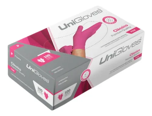 D_NQ_NP_770813-MLB51277499431_082022-O.webp LUVA DE LATEX COM PO 100UND PINK -UNIGLOVES