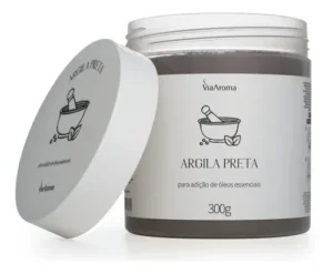 ARGILA CORPO E ROSTO 300G BASIC PRETA-VIA AROMA