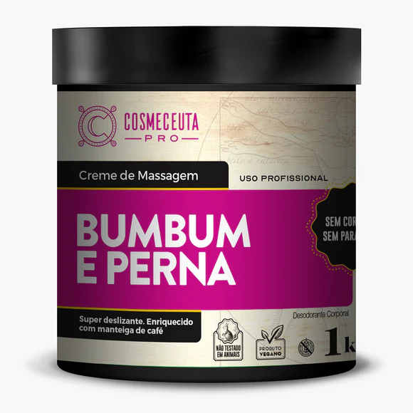 CREME DE MASSAGEM BUMBUM E PERNA 1KG-COSMECEUTA