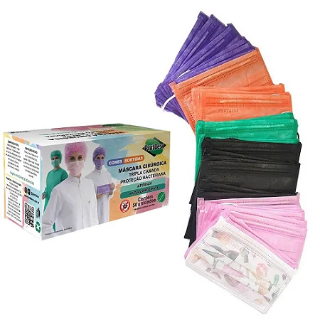 MASCARA TRIPLA COLORS CX 50UND - PROTDESC