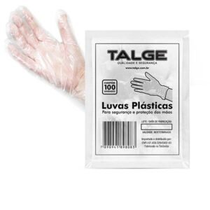 LUVAS PLASTICAS SEM CREME PCT 100 UND