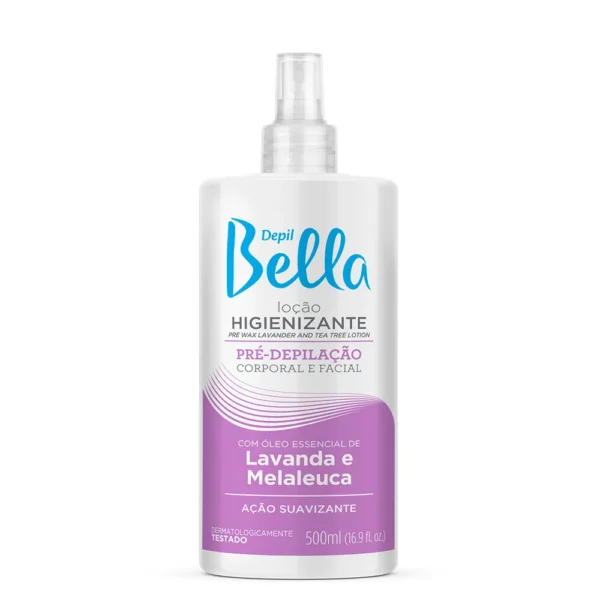 LOCAO PRE DEPILACAO LAVANDA E MELALEUCA 500ML-DEPIL BELLA